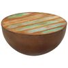 vidaXL Bowl-shaped Coffee Table Ø50x24.5 cm Solid Wood Reclaimed