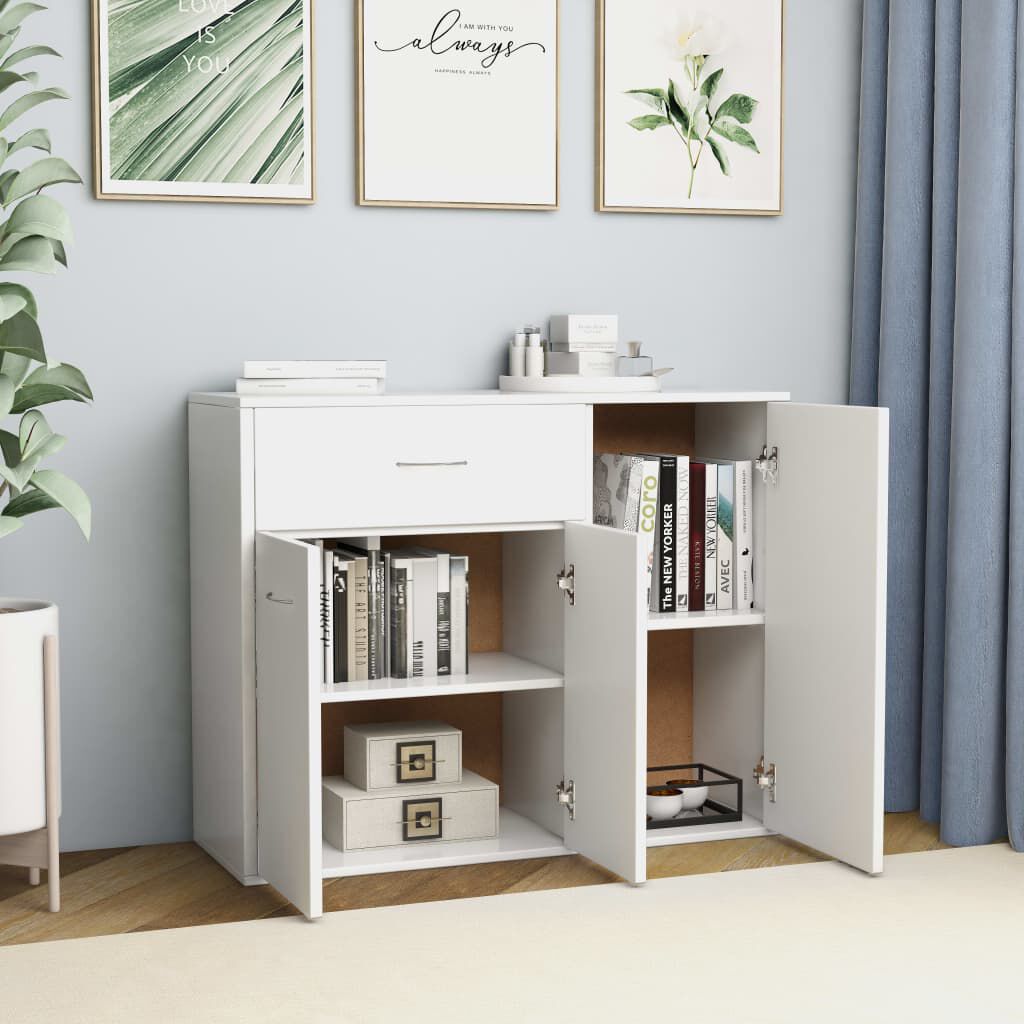 vidaXL Sideboard White 88x30x70 cm Engineered Wood
