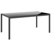 vidaXL 4 Piece Garden Lounge Set with Cushions Black Steel