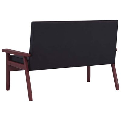 vidaXL Sofa Set 2 Piece Black Faux Leather,  vidaXL Sofa Set 2 Piece Black Faux Leather