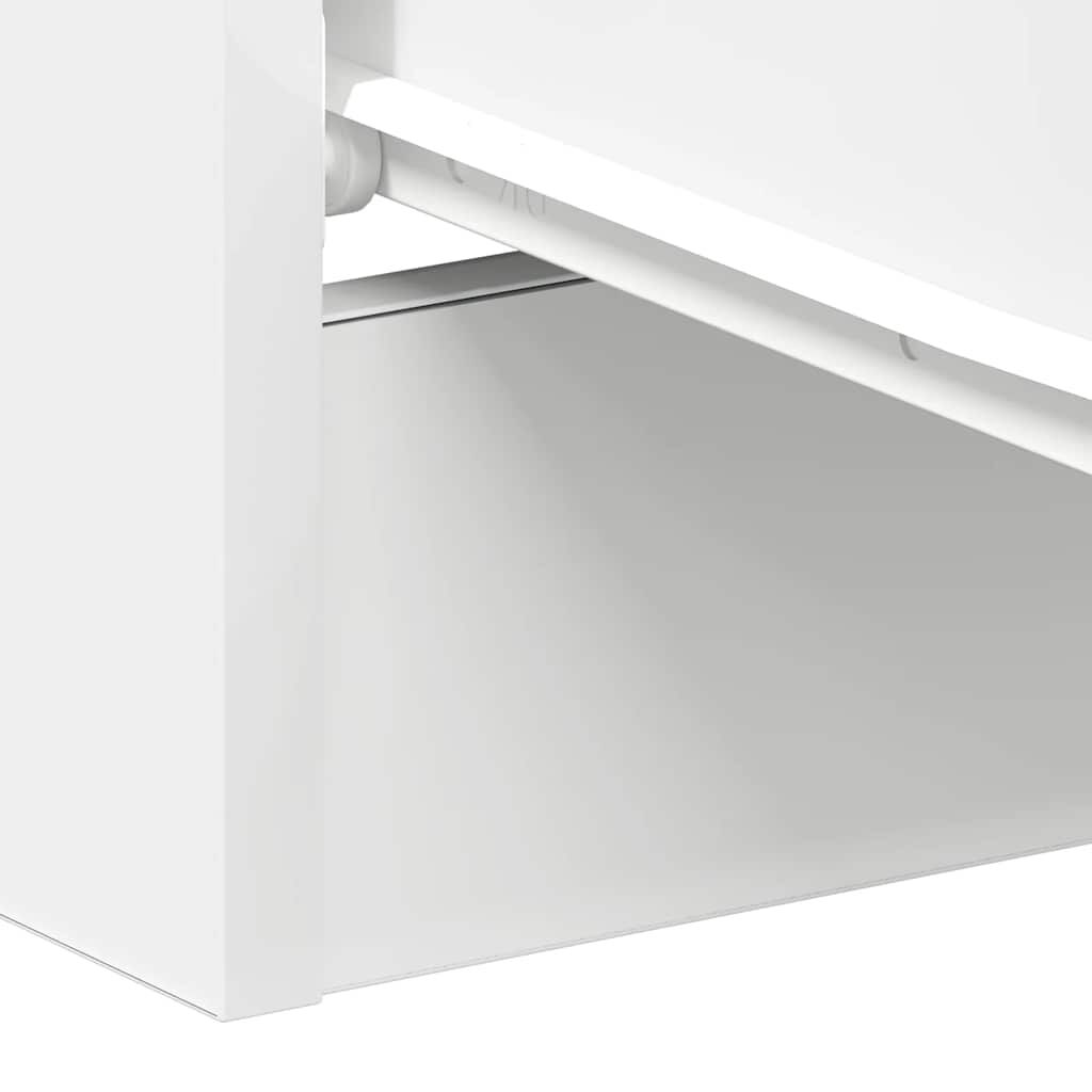 vidaXL Bedside Cabinet White 38x35x56 cm Engineered Wood