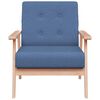 vidaXL Armchair Blue Fabric