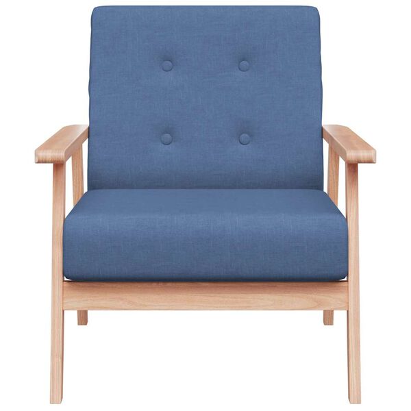 vidaXL Armchair Blue Fabric