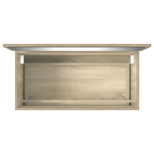 vidaXL 2 Piece Bathroom Furniture Set Sonoma Oak Engineered Wood