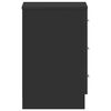 vidaXL Bedside Cabinets 2 pcs Black 38x35x56 cm Engineered Wood
