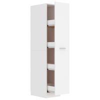 vidaXL Apothecary Cabinet White 30x42.5x150 cm Engineered Wood