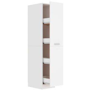 vidaXL Apothecary Cabinet White 30x42.5x150 cm Engineered Wood