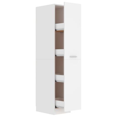 vidaXL Apothecary Cabinet White 30x42.5x150 cm Engineered Wood, white vidaXL Apothecary Cabinet White 30x42.5x150 cm Engineered Wood