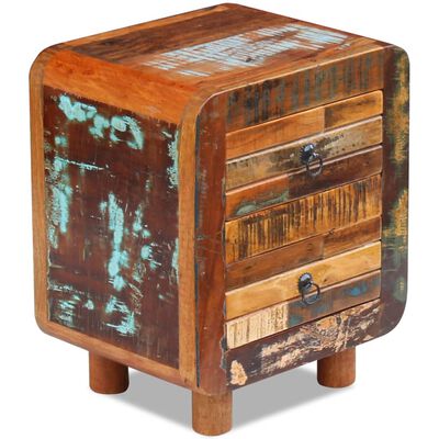 vidaXL Night Cabinet Solid Reclaimed Wood 43x33x51 cm,  vidaXL Night Cabinet Solid Reclaimed Wood 43x33x51 cm