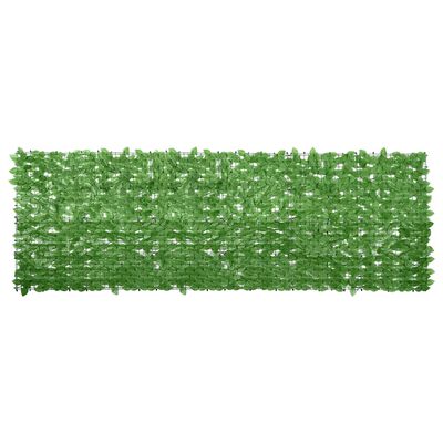 vidaXL Balcony Screen with Green Leaves 300x100 cm, green vidaXL Balcony Screen with Green Leaves 300x100 cm