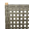 vidaXL Reclining Garden Chairs 8 pcs Grey Poly Rattan and Solid Wood