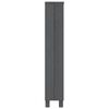 vidaXL CD Cabinet HAMAR Dark Grey 45x18x100 cm Solid Wood Pine