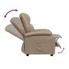 vidaXL Recliner Chair Cappuccino Faux Leather