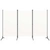 vidaXL 3-Panel Room Divider White 260x180 cm
