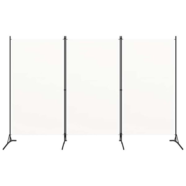 vidaXL 3-Panel Room Divider White 260x180 cm
