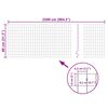 vidaXL Euro Fence Steel 25x0.8 m Green
