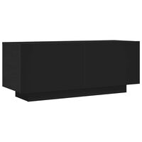 vidaXL TV Cabinet Black 100x35x40 cm Engineered Wood, black vidaXL TV Cabinet Black 100x35x40 cm Engineered Wood