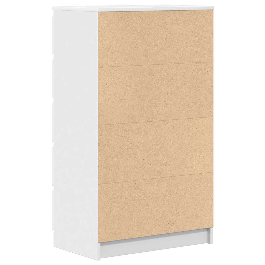 vidaXL Drawer Cabinet White 60x36x103 cm Engineered Wood