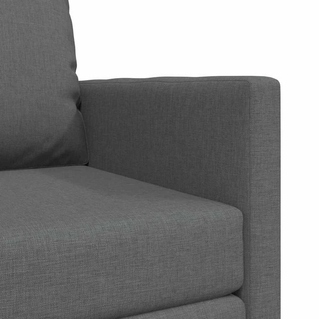vidaXL Floor Sofa Bed 2-in-1 Dark Grey 112x174x55 cm Fabric