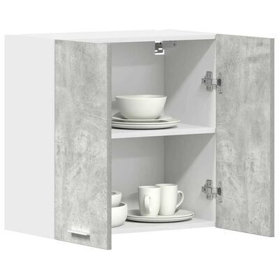 vidaXL Hanging Cabinet Concrete Grey 60x31x60 cm Engineered Wood, concrete grey vidaXL Hanging Cabinet Concrete Grey 60x31x60 cm Engineered Wood
