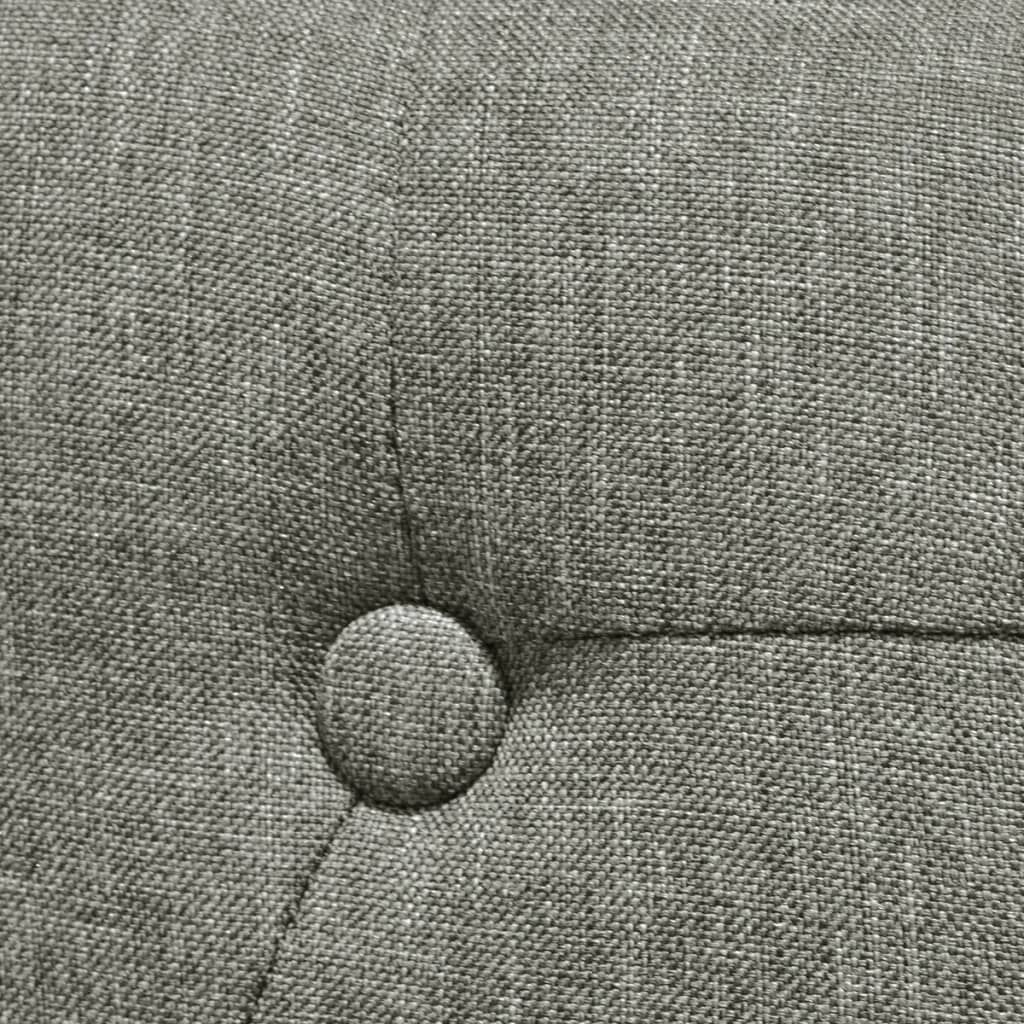 vidaXL Dining Chairs 4 pcs Grey Fabric