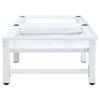 vidaXL Washing and Drying Machine Pedestal with Pull-out Shelves White