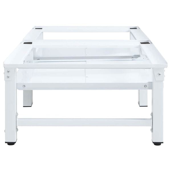 vidaXL Washing and Drying Machine Pedestal with Pull-out Shelves White