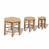 vidaXL Garden Stools 3 pcs Bamboo