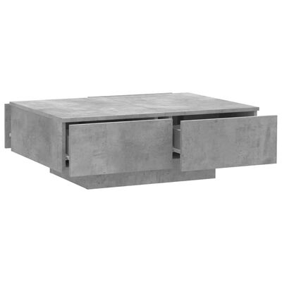 vidaXL Coffee Table Concrete Grey 90x60x31 cm Engineered Wood, concrete grey vidaXL Coffee Table Concrete Grey 90x60x31 cm Engineered Wood