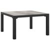 vidaXL Garden Coffee Table Grey 55x55x31 cm DPC and Steel