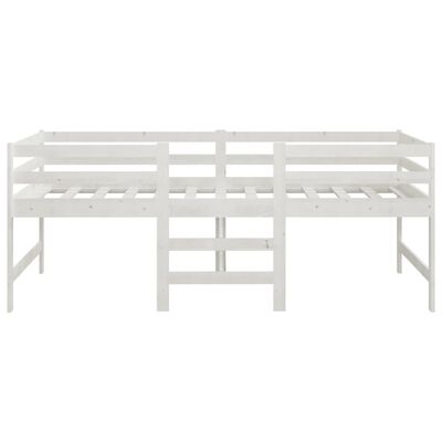 vidaXL Bed Frame without Mattress White 90x200 cm Solid Wood Pine