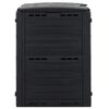vidaXL Garden Composter Black 280 L Polypropylene