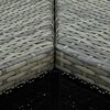 vidaXL Corner Bar Table Grey 100x50x105 cm Poly Rattan