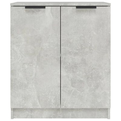vidaXL Sideboards 2 pcs Concrete Grey 60x30x70 cm Engineered Wood, concrete grey vidaXL Sideboards 2 pcs Concrete Grey 60x30x70 cm Engineered Wood