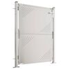 vidaXL Garden Gate 100x120 cm Stainless Steel