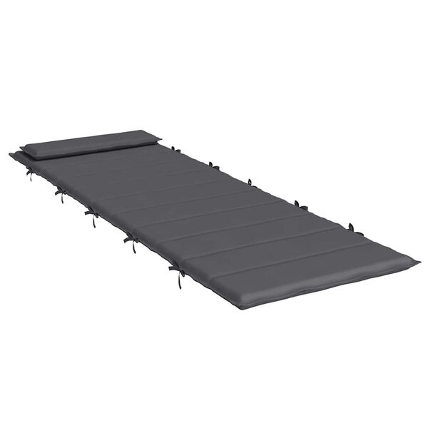 vidaXL Sun Lounger Cushion Anthracite 180x60x4 cm Oxford Fabric