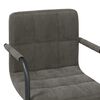 vidaXL Swivel Dining Chairs 2 pcs Dark Grey Velvet
