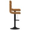 vidaXL Bar Stools 2 pcs Brown Velvet