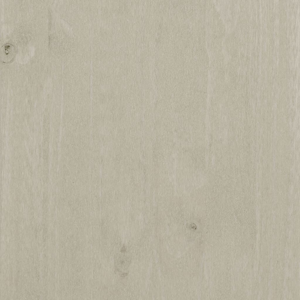 vidaXL Console Table HAMAR White 90x35x90 cm Solid Wood Pine