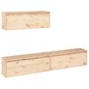 vidaXL TV Cabinets 3 pcs Solid Wood Pine