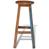 vidaXL Bar Stool Solid Reclaimed Wood