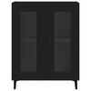 vidaXL Sideboard Black 69.5x34x90 cm Engineered Wood