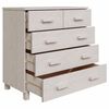 vidaXL Sideboard HAMAR White 79x40x80 cm Solid Wood Pine