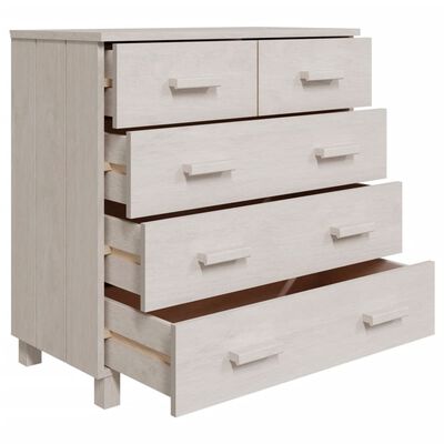 vidaXL Sideboard HAMAR White 79x40x80 cm Solid Wood Pine, white vidaXL Sideboard HAMAR White 79x40x80 cm Solid Wood Pine