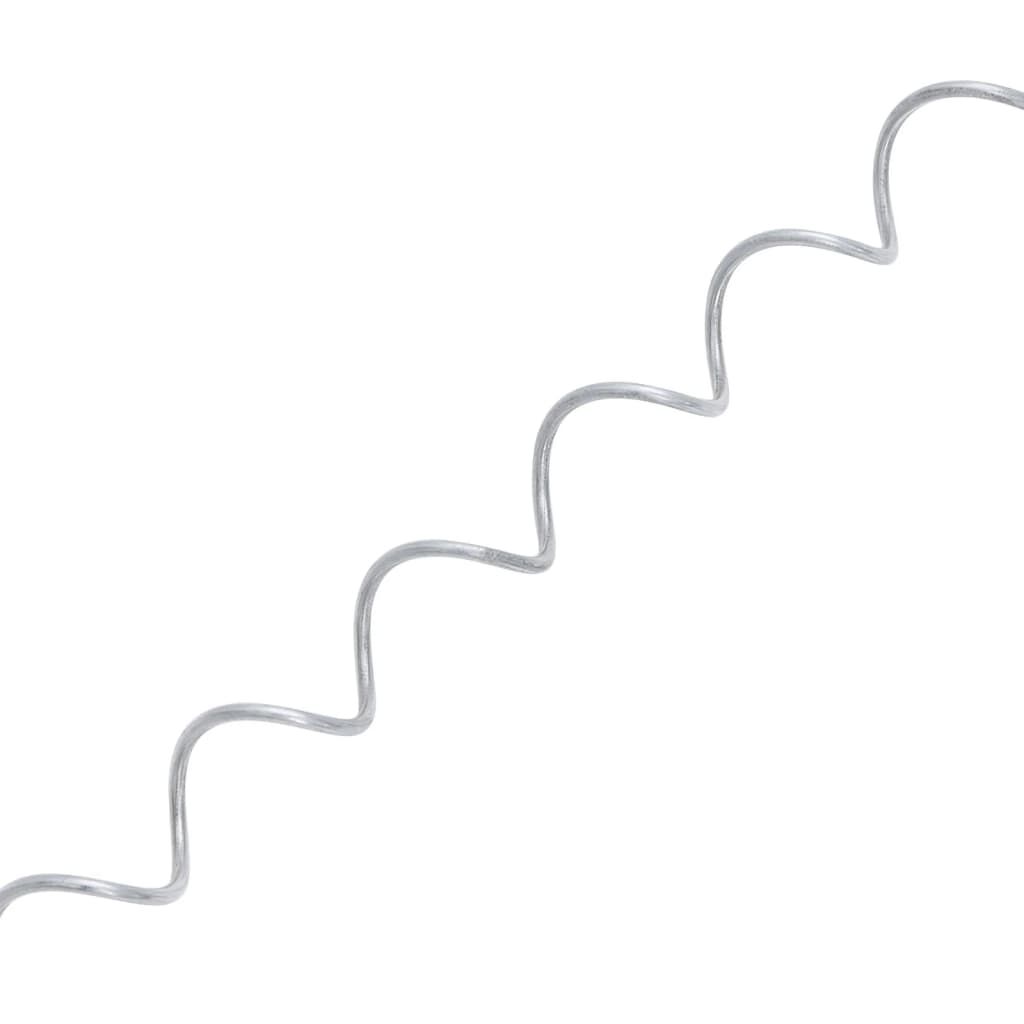 vidaXL Gabion Spirals 24 pcs Galvanised Steel 100 cm