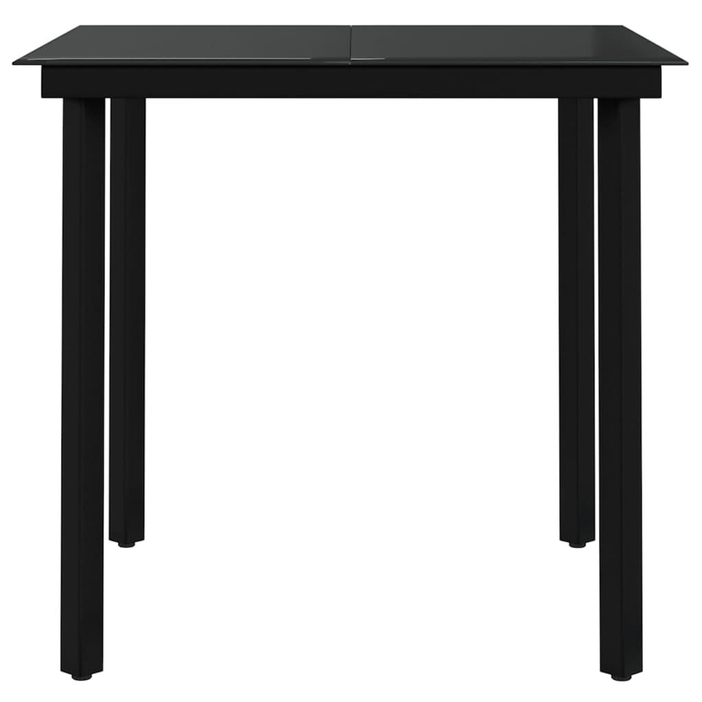 vidaXL 5 Piece Outdoor Dining Set Brown and Black