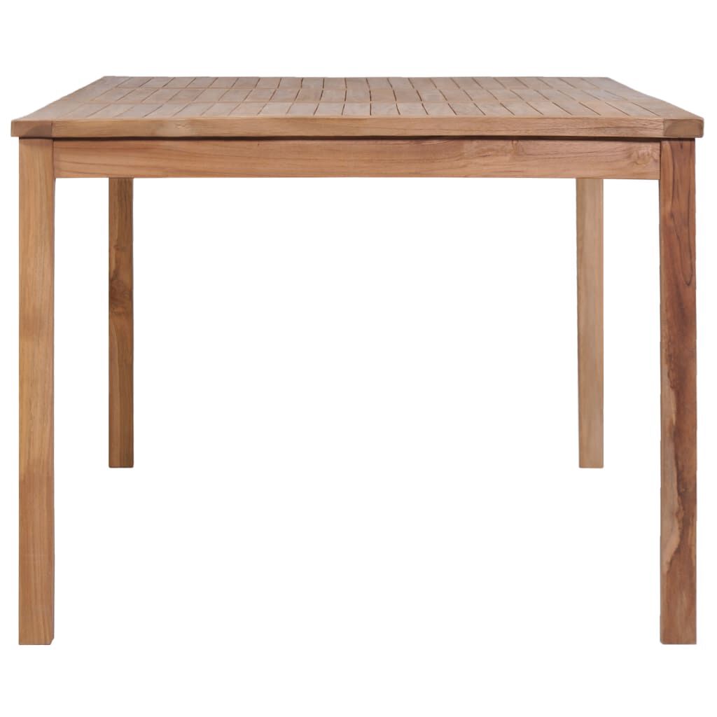 vidaXL 7 Piece Garden Dining Set Solid Teak Wood