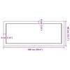 vidaXL Wall Shelf Light Brown 100x40x(2-6) cm Treated Solid Wood Oak