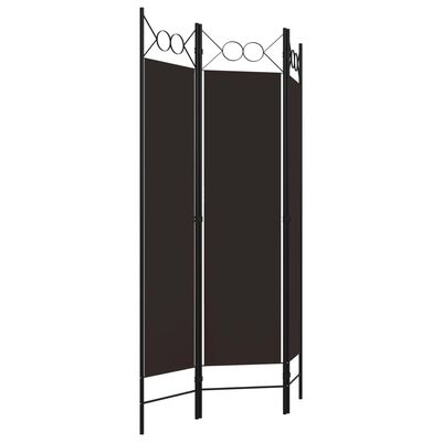 vidaXL 3-Panel Room Divider Brown 120x180 cm, brown vidaXL 3-Panel Room Divider Brown 120x180 cm