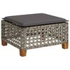 vidaXL 8 Piece Garden Sofa Set with Cushions Grey Poly Rattan